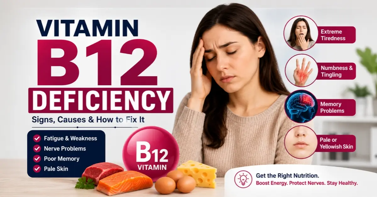 vitamin b12 deficiency signs and causes