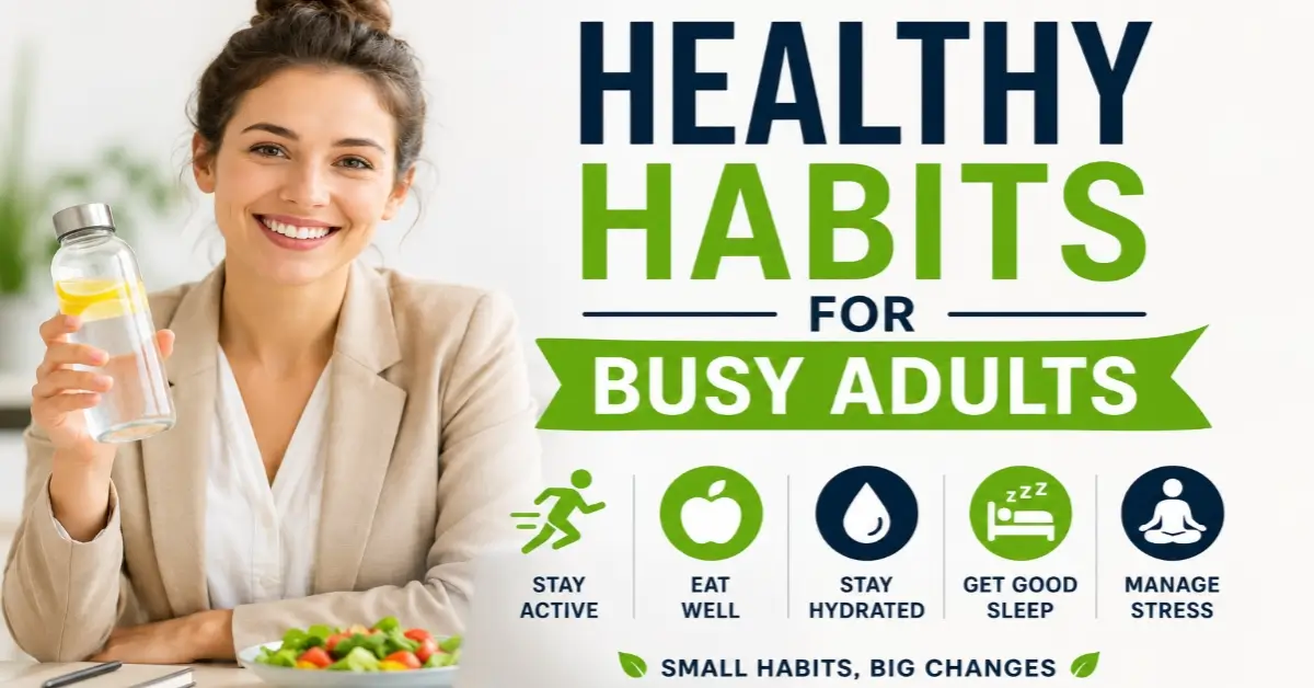 healthy habits for busy adults.