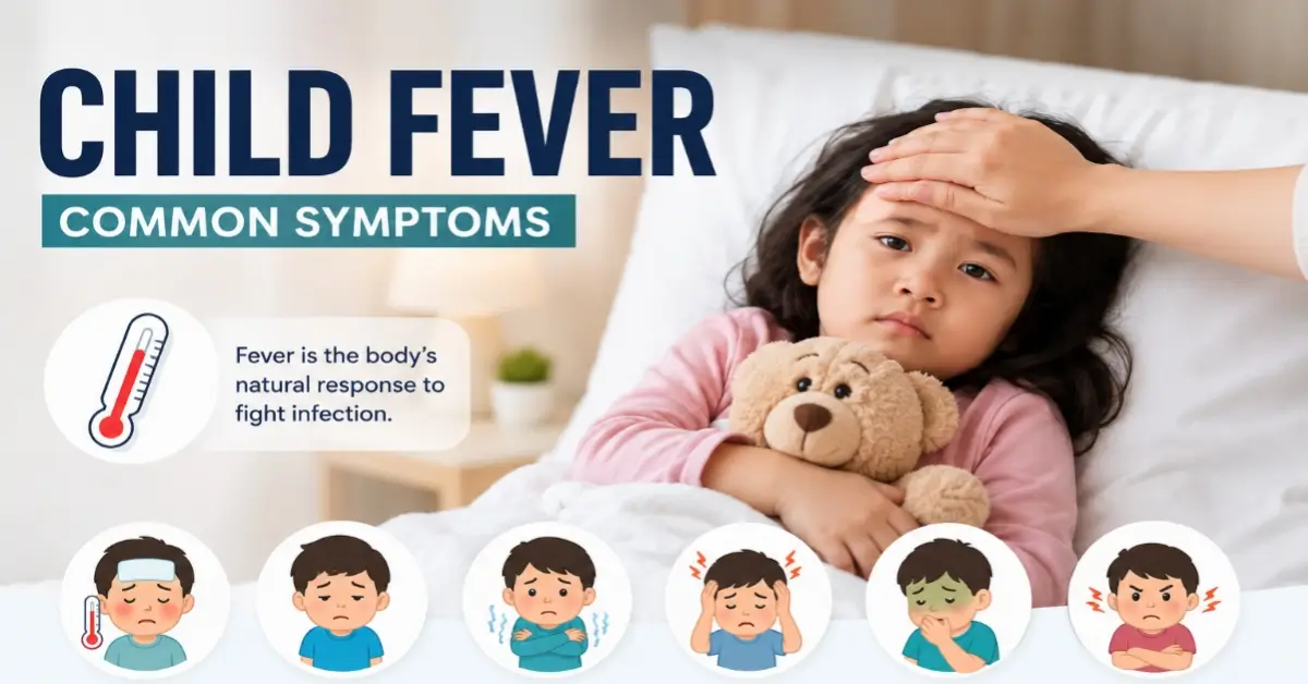 child fever symptoms