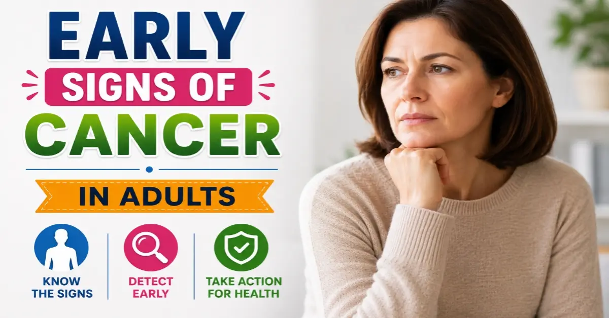 early signs of cancer in adults.