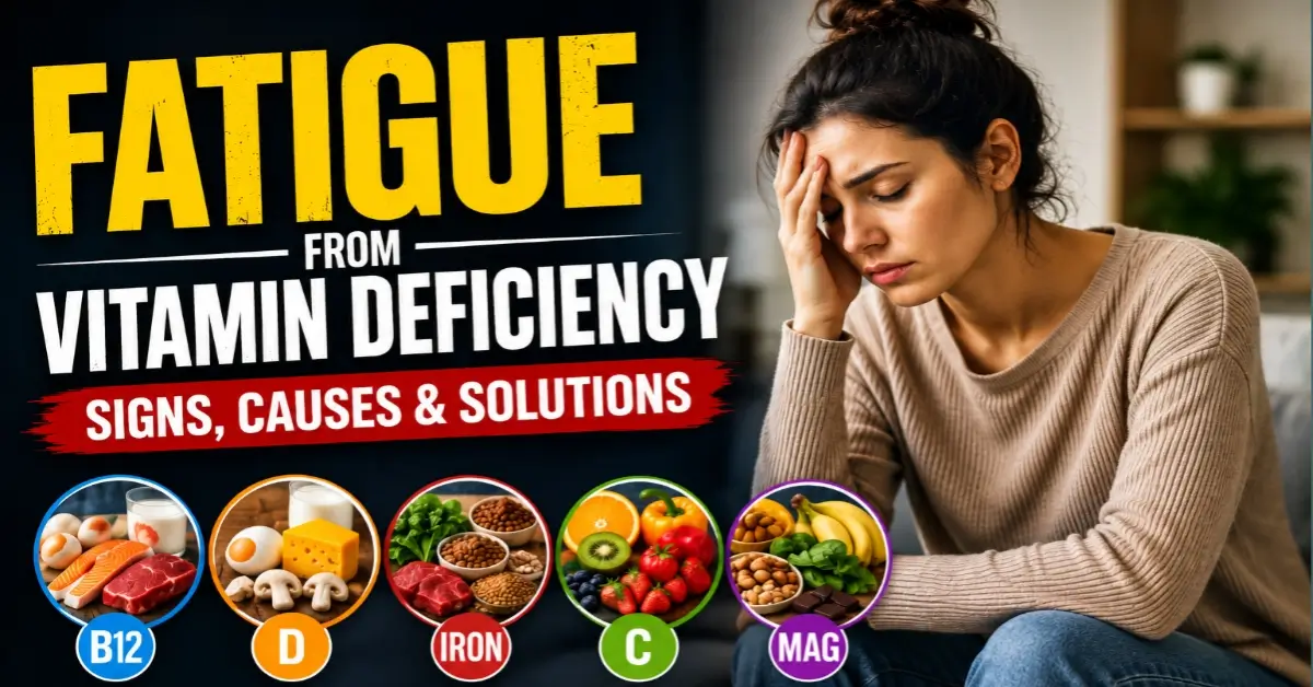 fatigue from vitamin deficiency signs solutions.