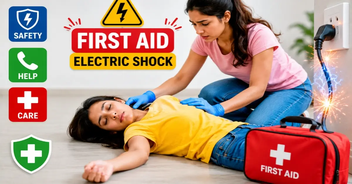 first aid for electric shock.