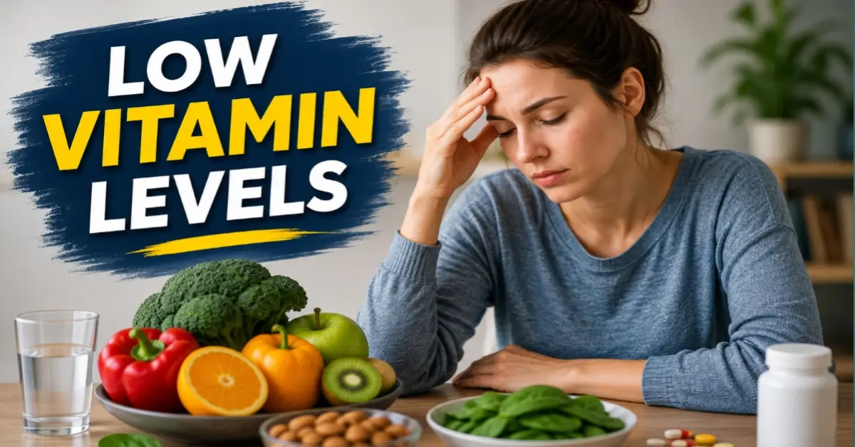 low vitamin levels.