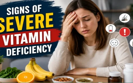 signs of severe vitamin deficiency.