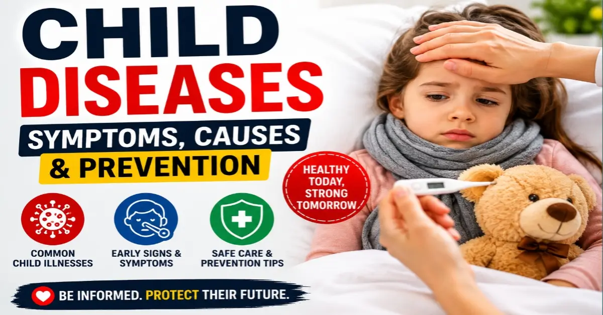 child diseases symptoms prevention.