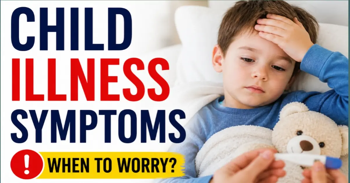 child illness symptoms warning signs.