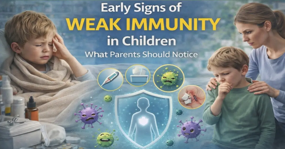 early signs of weak immunity in children