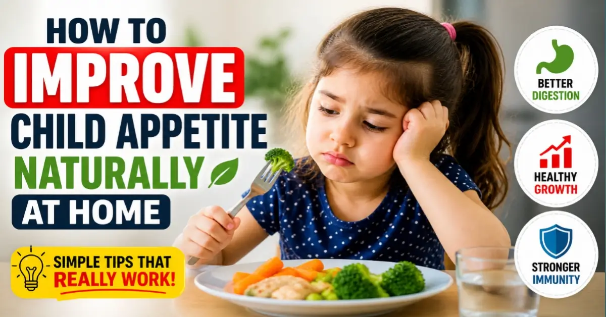 How to Improve Child Appetite Naturally at Home